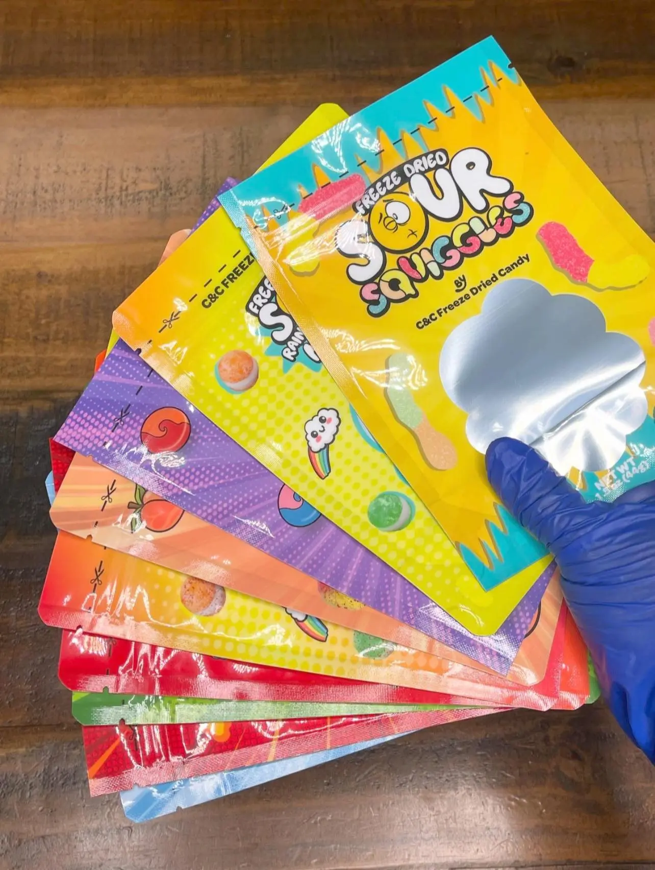 C&C custom printed candy bag collection